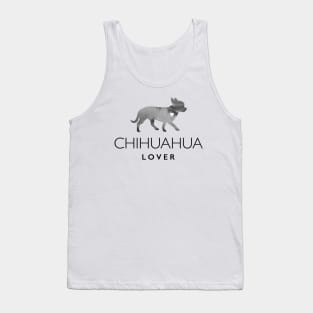 Chihuahua Dog Lover Gift - Ink Effect Silhouette Tank Top